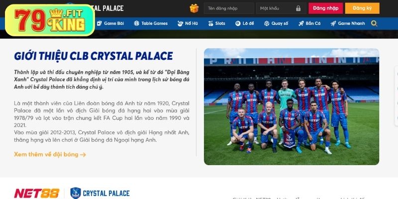 Những Lợi Ích "Khủng" Từ Việc NET88 Tài Trợ Crystal Palace F.C 5 Tạo tiền lệ cho doanh nghiệp châu Á bước ra thế giới